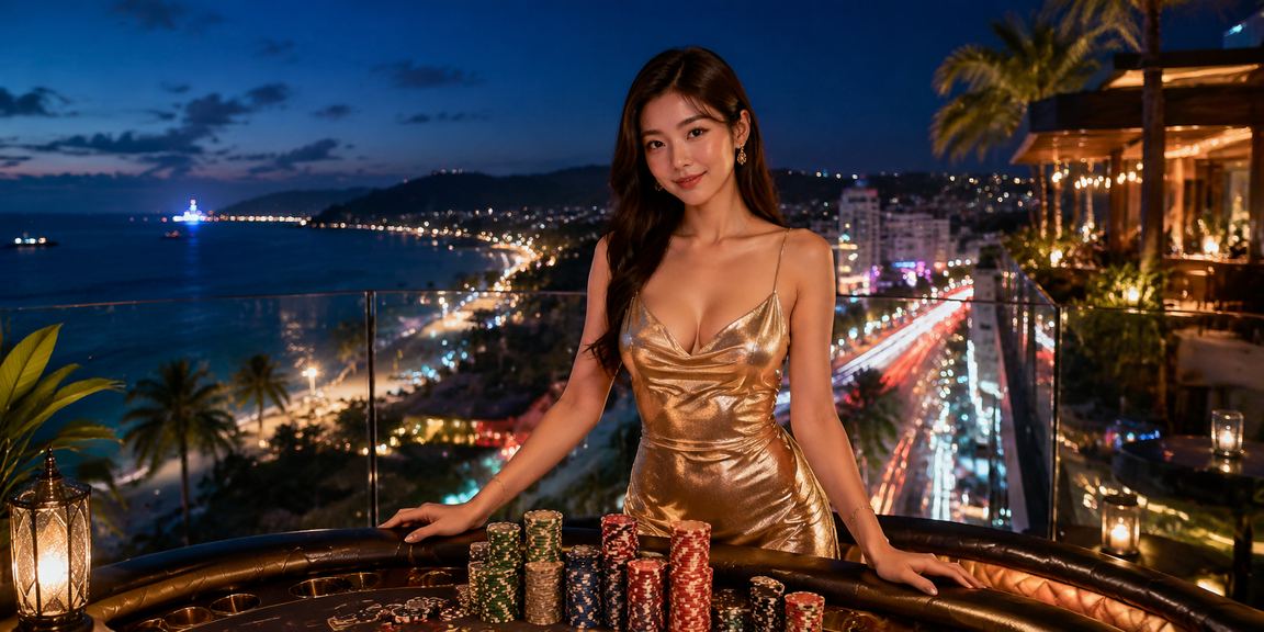 Không khí casino neon sôi động tại Phú Quốc trên soicauminhquan